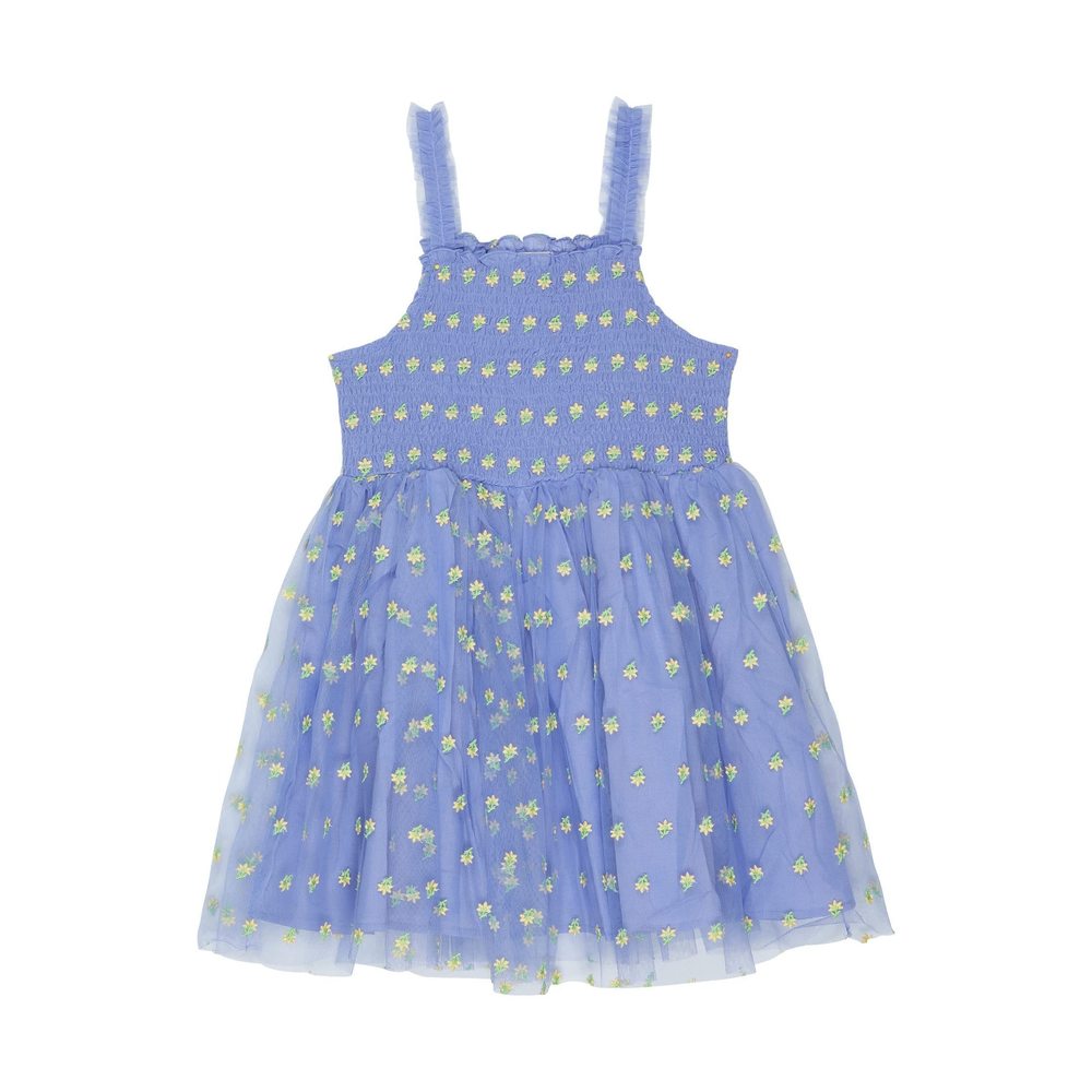 PEEK Girls All-Over Embroidery Dress Purple 8